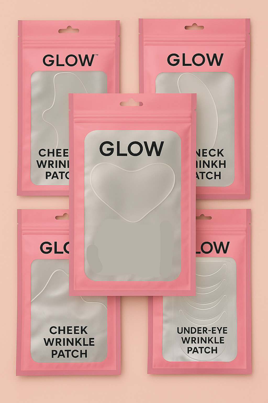 11 Piece Full-Face Anti-Wrinkle Patch Kit by Glow