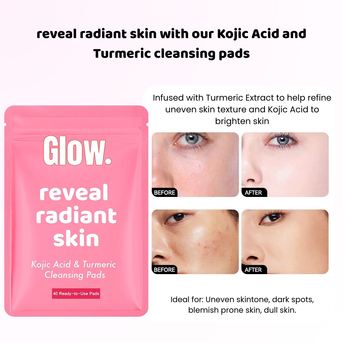 Kojic and Turmeric Pads