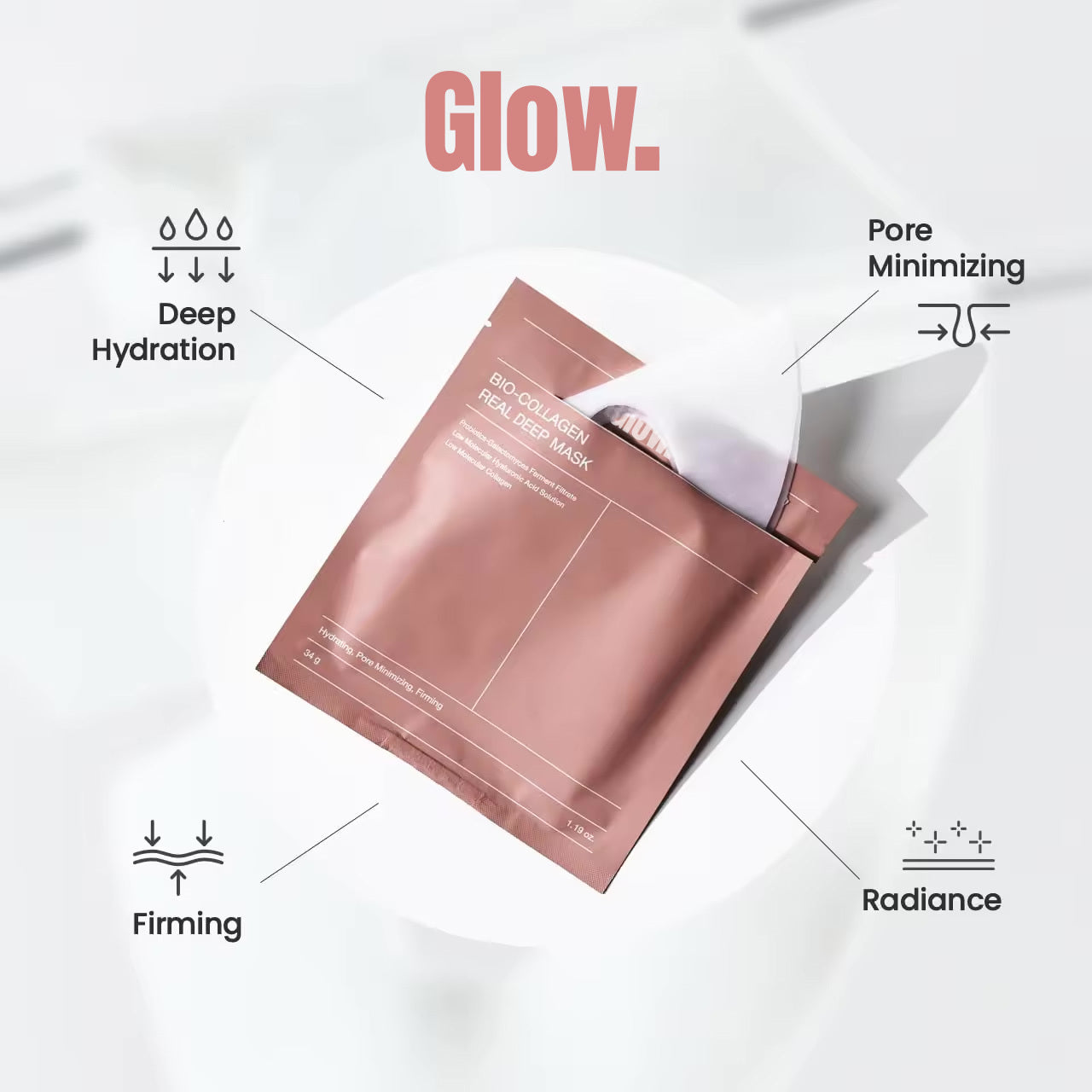 glow bio-collagen mask